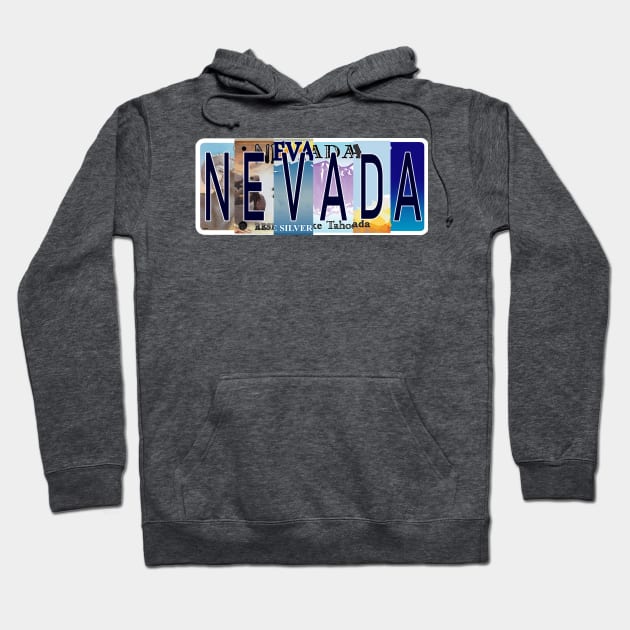 Nevada License Plates Hoodie by stermitkermit